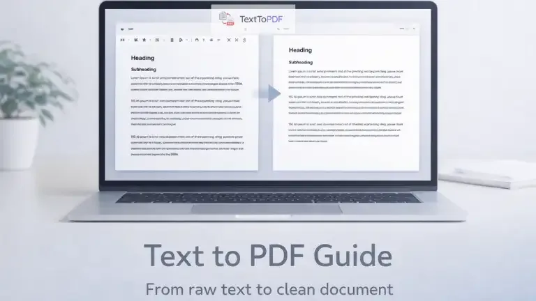 Text to pdf guide